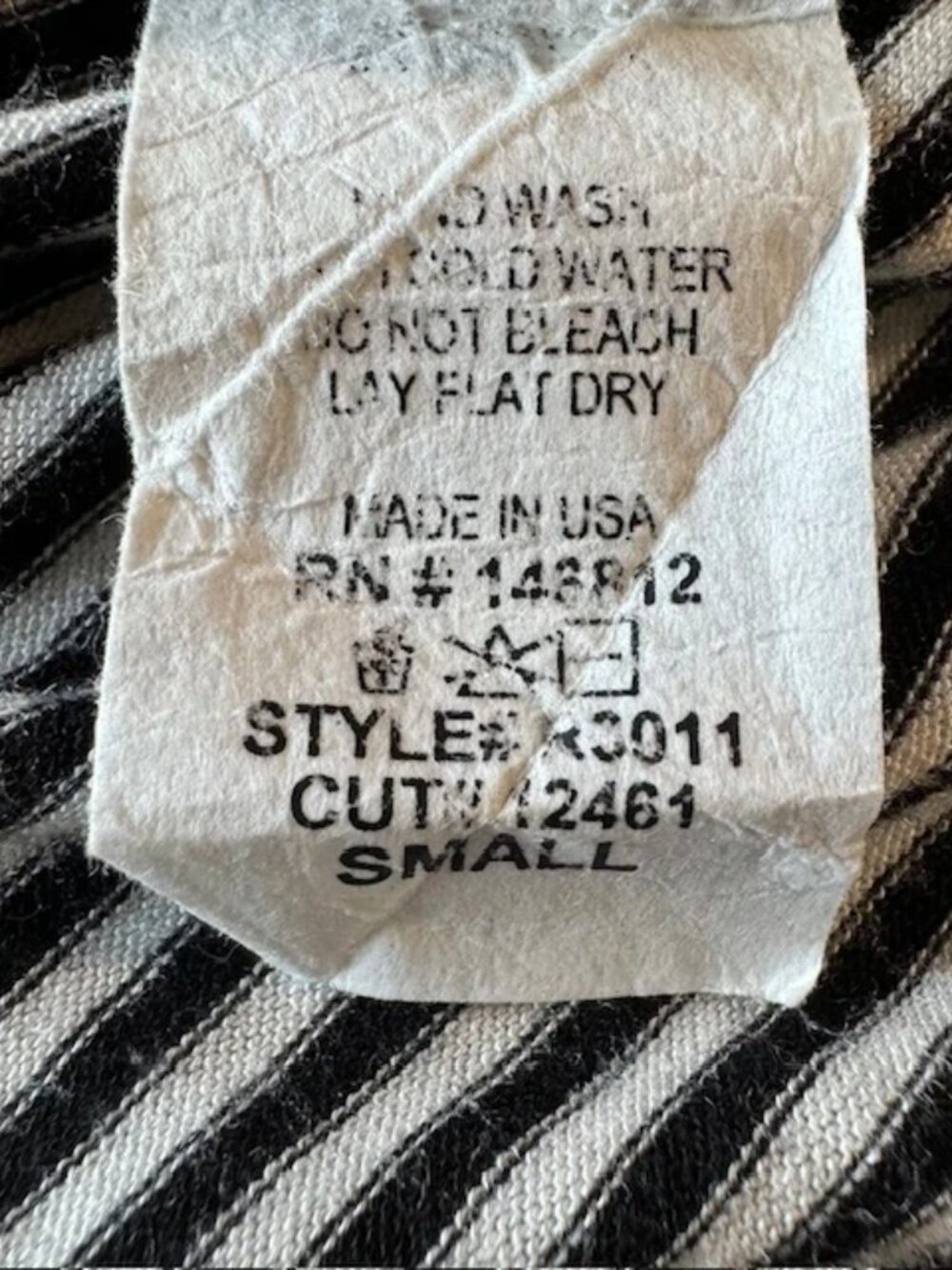 Caution To The Wind Striped Shirt Top - Picture 4 of 4